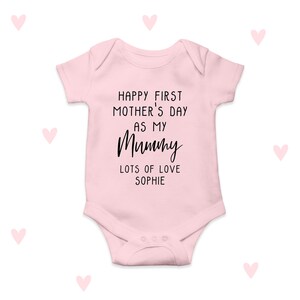 First Mother's Day Baby Outfit Personalised gifts for Mummy Mom Mum