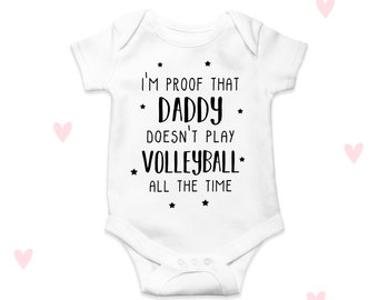 Volleyball Daddy Baby Grow - Funny Newborn Gift