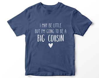 Big Cousin Promotion T-shirt, Baby Announcement, Pregnancy Announcement, Unisex, Personalised Baby Surprise