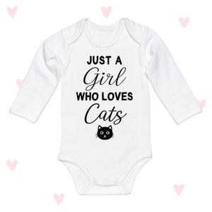 Cats Baby Bodysuit: Long Sleeve Girl Outfit, Personalized Newborn Gift