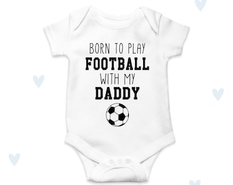 Football Daddy Baby Grow Personalised
