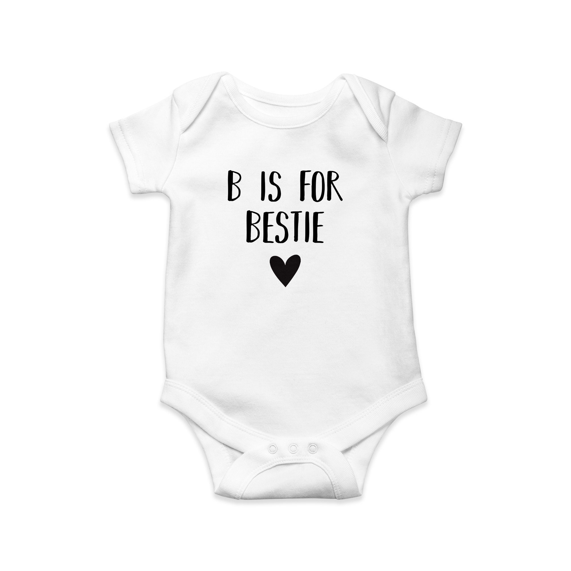 B is for bestie best friend Baby Bodysuit Twinning matching Etsy
