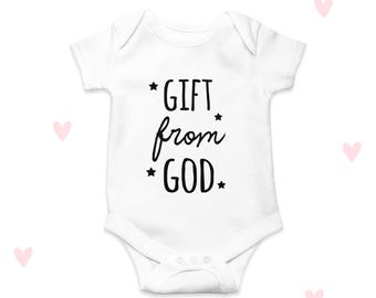 Gift from God Baby Bodysuit: Personalized Religious Gifts
