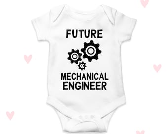 Body de bebé "Futuro ingeniero mecánico", regalo divertido para baby shower