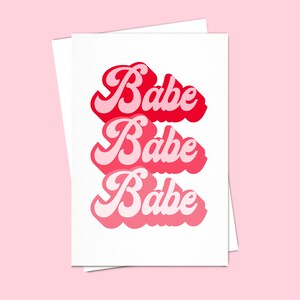 BABE Karte Bester Freund Feier Geburtstag personalisierte Karte