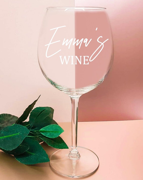 Personalised Name Large Wine Glass Glass Party Drinking Glasses 