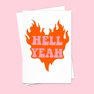Hell Ja Karte, Flamme Herz-Feier-Karte
