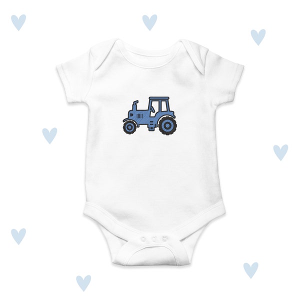 Tractor Baby Grow Vêtements de bébé ferme unisexe personnalisés