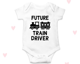 Train Driver Baby Grow Boys Girls Clothing Birthday Baby Shower Gifts