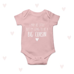 Big Cousin Baby Vest Bodysuit Personalised Cousin Babygrow Pregnancy Announcement image 3