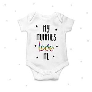 LGBT Mums Baby Grow Gay Pride Two Mums Moms