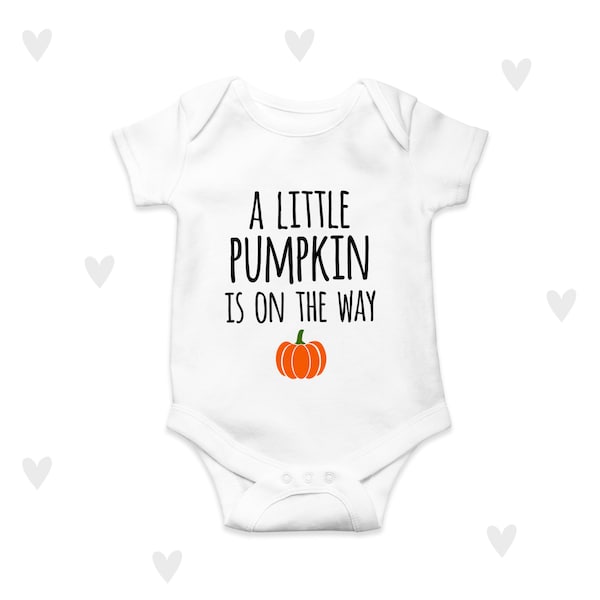 Pumpkin Baby Announcement Autumn Baby Shower Unisex Personalised