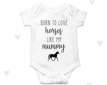 Body de caballo para bebé, poni, caballos, regalos para bebés personalizados