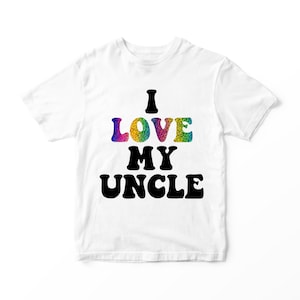 Guncle T-shirt Kids Clothing Boys Girls Rainbow Pride Uncle