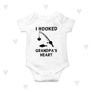 Fishing Baby Bodysuit Grandad Grandpa Fisherman Baby Gifts