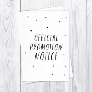 Promotion Notice Baby Ankündigung süße personalisierte Karte