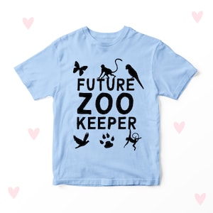 Zookeeper Kids T-shirt Girls Boys Zoo Animals Gifts Clothing