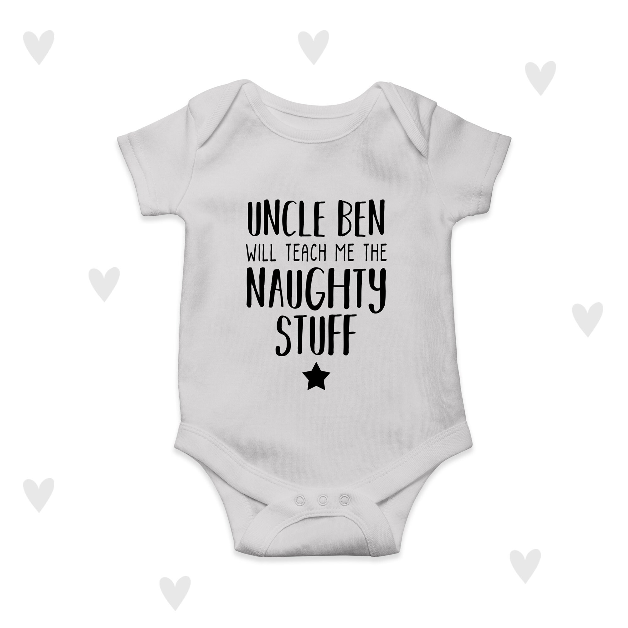 Funny Baby Bodysuit If You Think I'm Cute See My Uncle Babygrow Niece Nephew - Foto 8