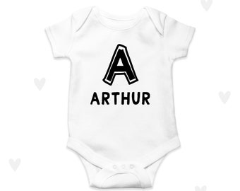 Baby Name Newborn Outfit Cute Personalised Custom Baby Gifts