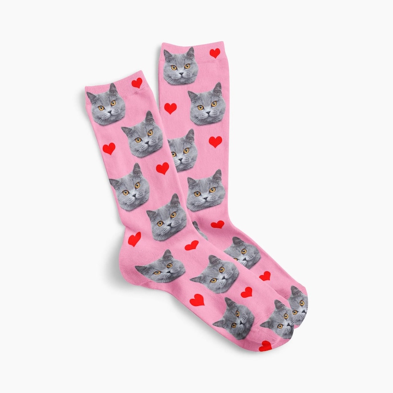 personalised cat socks from UK