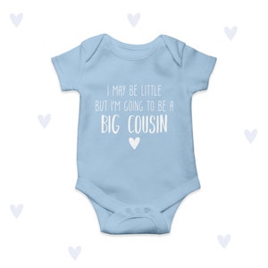 Big Cousin Baby Vest Bodysuit Personalised Cousin Babygrow Pregnancy Announcement image 2