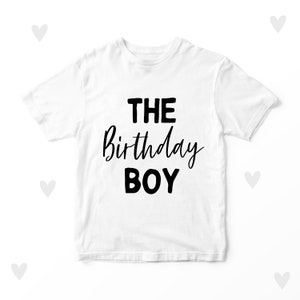 Birthday Boy T-shirt Kids Birthday Party Keepsake