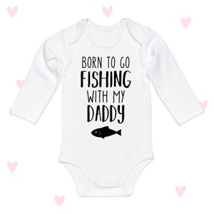 Fishing Daddy Baby Grow Long Sleeve Boys Girls Fisherman Baby Shower Gifts