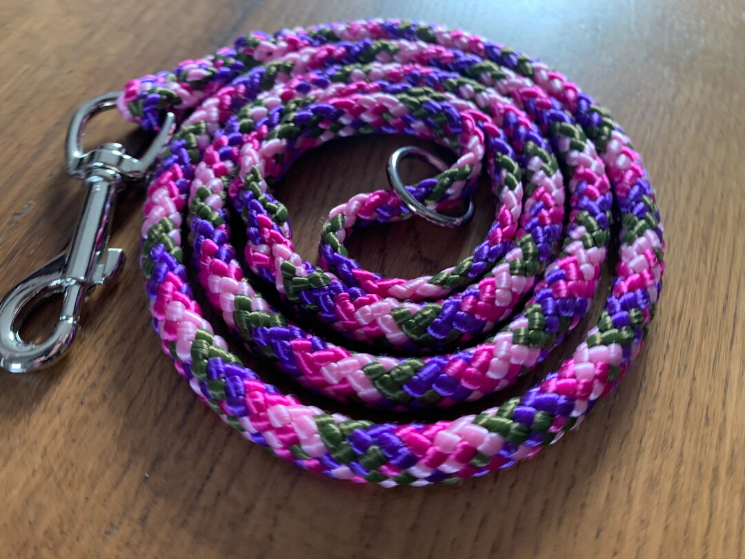 Stunning Soft Rope Dog Lead. Stunning Colours. Silver Rose Etsy UK