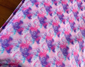Pink & Purple Galaxy Dog Bed Duvet Cover: Washable Cotton