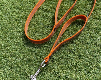 Rubber Gripper Dog Lead with Traffic Handle  - 20mm - 3/4” wide - Different Lengths