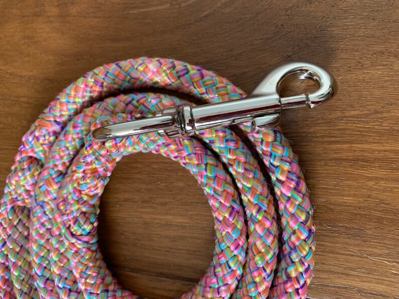 Beautuful Pastel Rainbow Soft Rope Dog Lead Perfect for Any Etsy UK