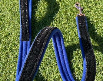 Create your own Glitter Lead, matching Collar available. 1” width 25mm. Fleece lined. Dazzle sparkle