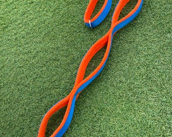 Fleece Lined Dog Training Lead – Multi-Ladder Handles, 1m Custom - 1”