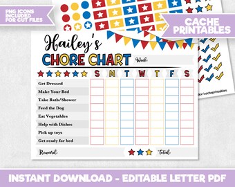 Household Checklist Cute Cleaning List Printable To Do List | Etsy