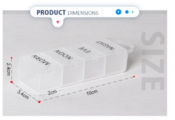 Sale Pill Box Monthly Calendar Pillbox Original Design Pill Box Pill Storage Medicine Box Storage Weekly Pill Organizer Medication