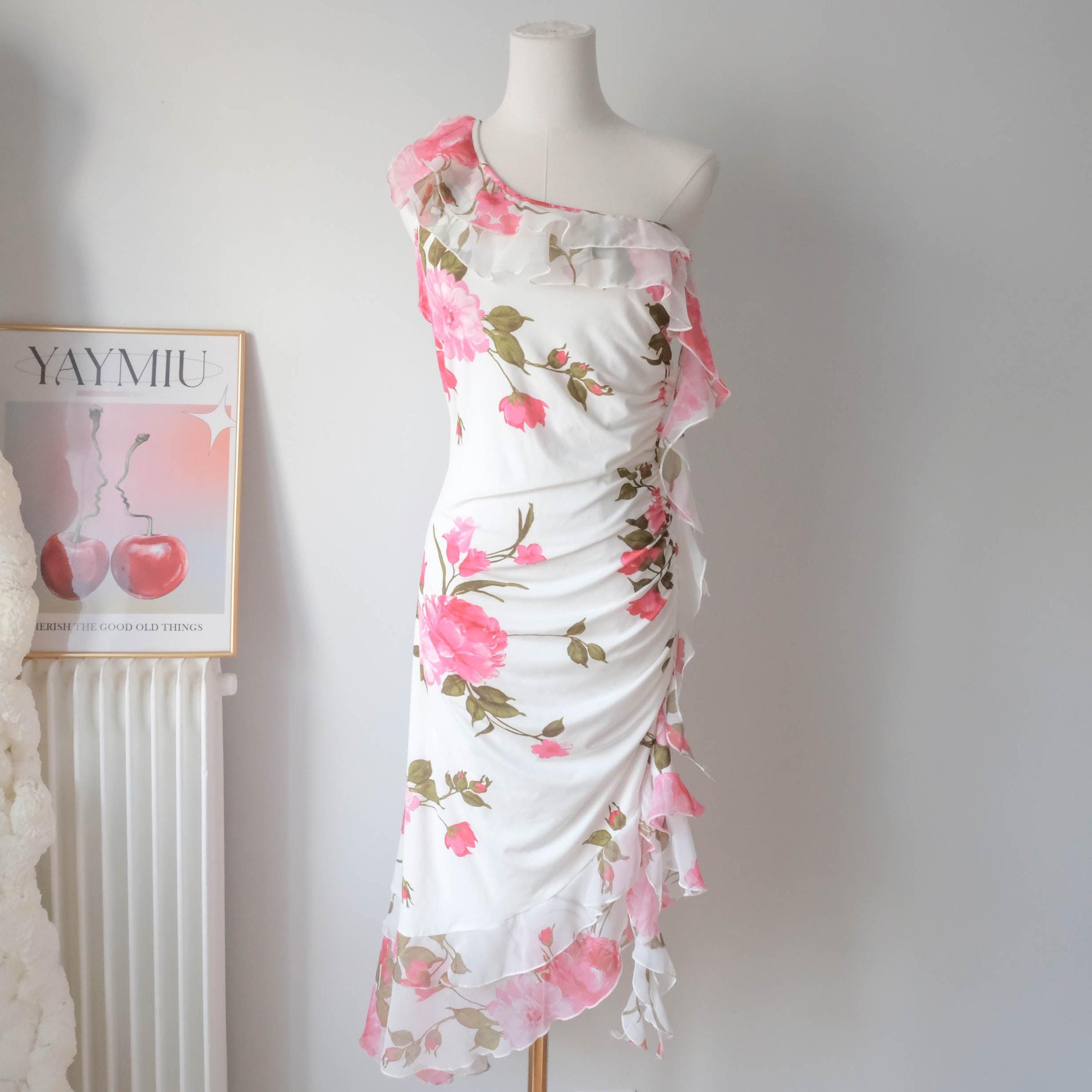 Applique Brodée Vintage Rose à Lanière - Patch Créateur Mode