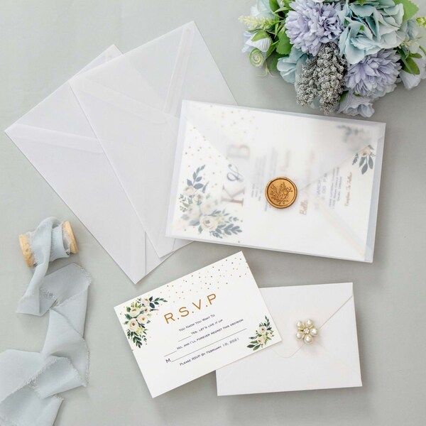Vellum Envelopes Etsy