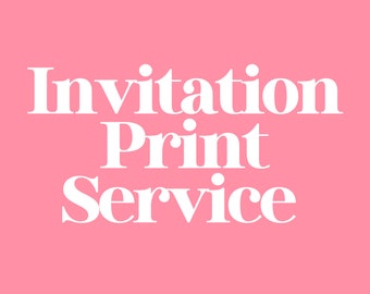 Printing service | A5, 5x7, A6 | Invitation Printing | Invites Printed Kids Birthday | Printed Wedding Invitations | Printed Party Invites