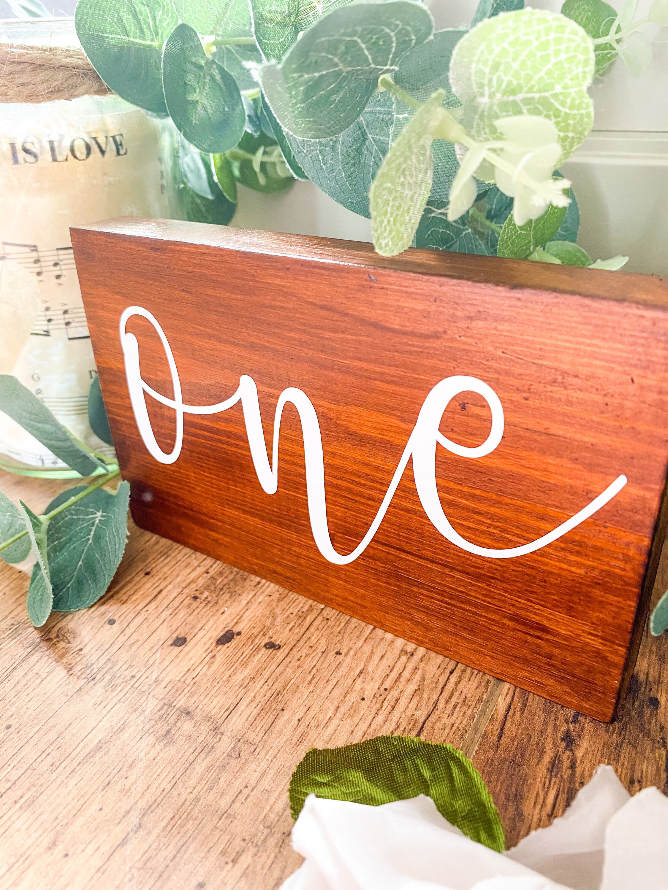 Wooden Table Numbers Rustic Wedding Table Names Dark Oak Etsy UK