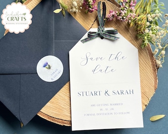 Save the Date Wedding Invitations, Save the Date Cards for Wedding Day, Scottish Tartan Wedding Invites, Rustic Wedding Stationery