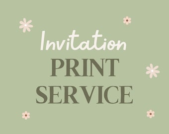Printing service, A5, 5x7, A6, Invitation Printing, Invites Printed Kids Birthday, Printed Wedding Invitations, Printed Party Invites