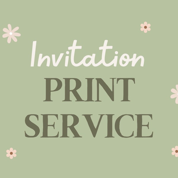 Printing service | A5, 5x7, A6 | Invitation Printing | Invites Printed Kids Birthday | Printed Wedding Invitations | Printed Party Invites