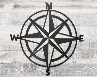 Voyager's Compass Metal Wall Art