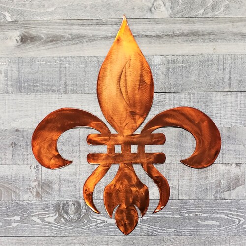 Fleur De Lis Metal Wall Art Multiple Styles 4 8 or 12 Inch - Etsy