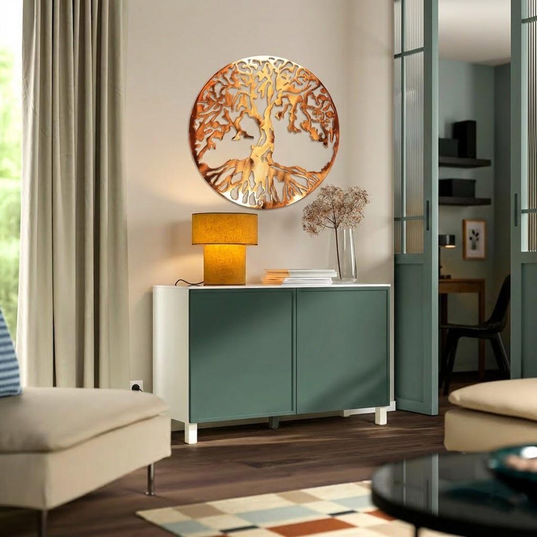 Tree of Life Metal Wall Art | Nature-inspired Home Decor - Etsy