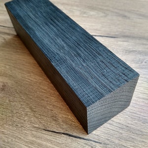 Bog oak (morta, wood) blanks for knife handles of size 40*40*154 mm