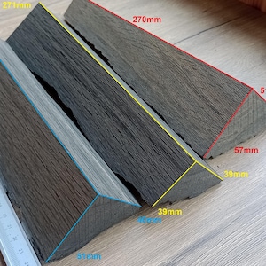 3 pcs the edge of bog oak. 2840 years. 430g/15.16oz