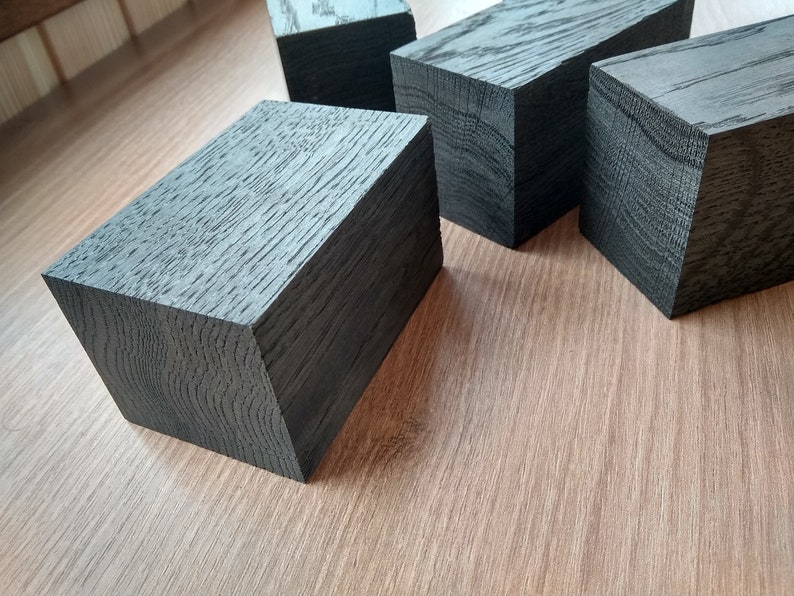 Black bog oak morta wood blanks for pipes 556091 from Etsy