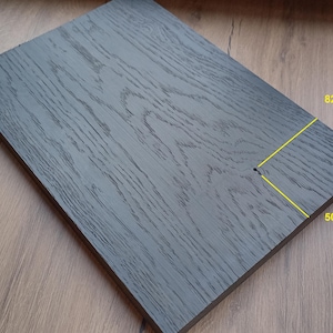 Bog oak (morta, wood) plank, blank, piece, board 23mm*231mm*336mm from 2840 years.