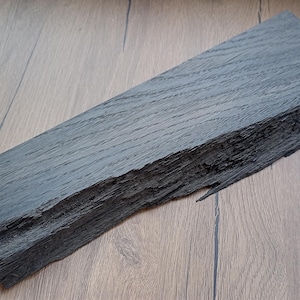 Bog oak (morta, wood) plank, blank, piece, board 23mm*41-106mm*300mm from 2840 years.